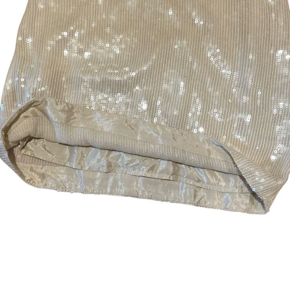 Rare Free People Icy Citrus Dress, Sz 4 ivory, yellow sequins Retail 500 mini - Picture 11 of 13